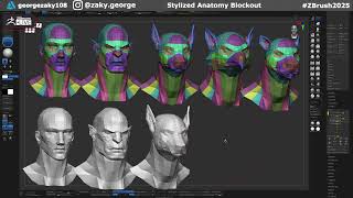 Download Lagu Stylized Anatomy Blockouts with George Zaky - Zbrush 2025: Day 27 MP3