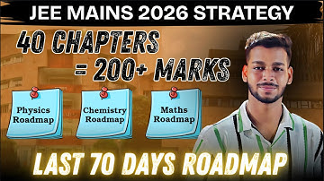 JEE Mains 2026: Only 40 Chapters to Score 200+ in Jan Attempt🔥| Don