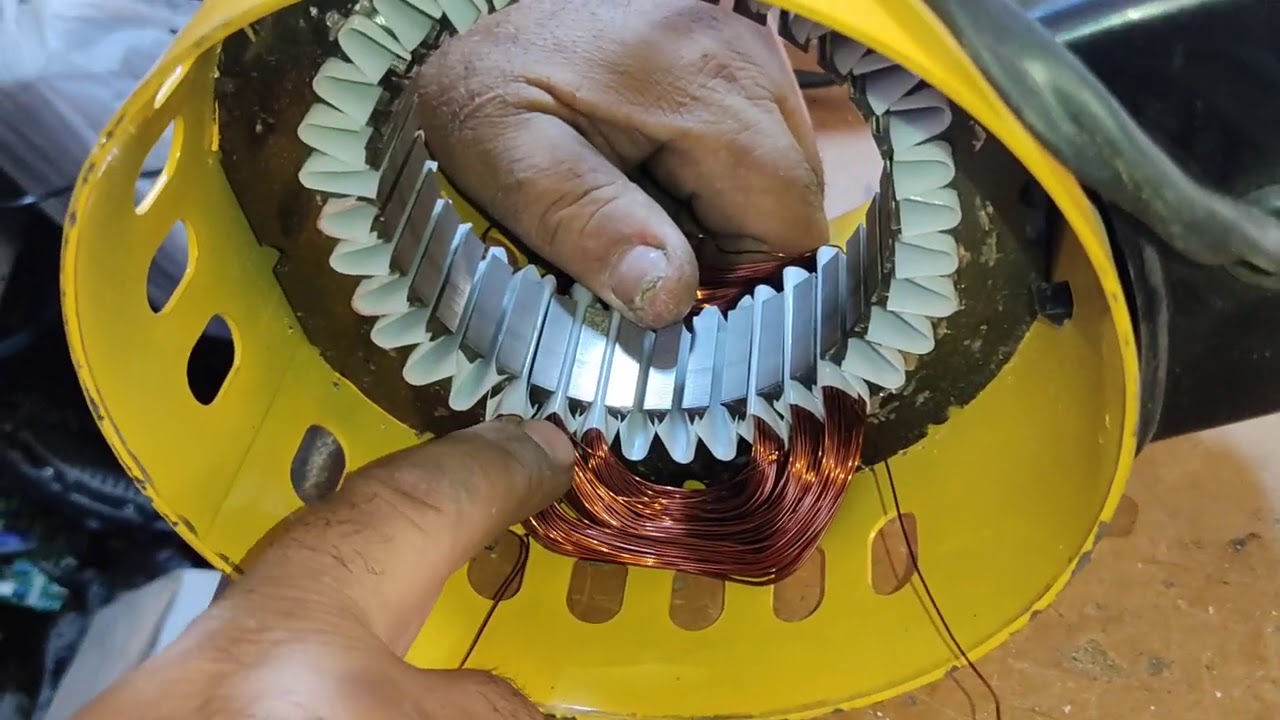 دورة لف الماطورات لف ماطور المبردة ملفات التشغيل/12