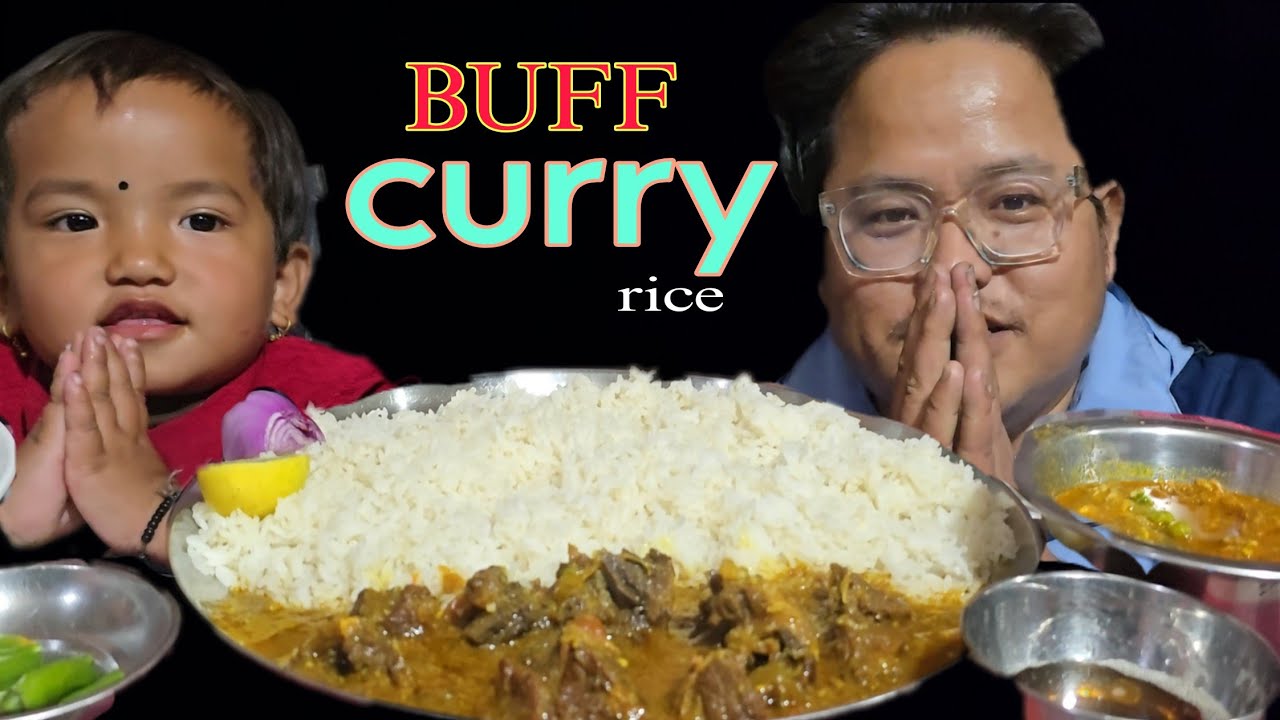 Buff Curry Rice Feast 🍛 | Baba Ra Nani ko Ramailo Mukbang