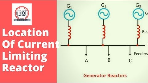 Lec-21 What Is Location Of Current Limiting Reactor Or Series Reactor In Power System.