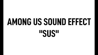 Among us sound effect sus by NanoMachinesSON Sound Effect - Tuna