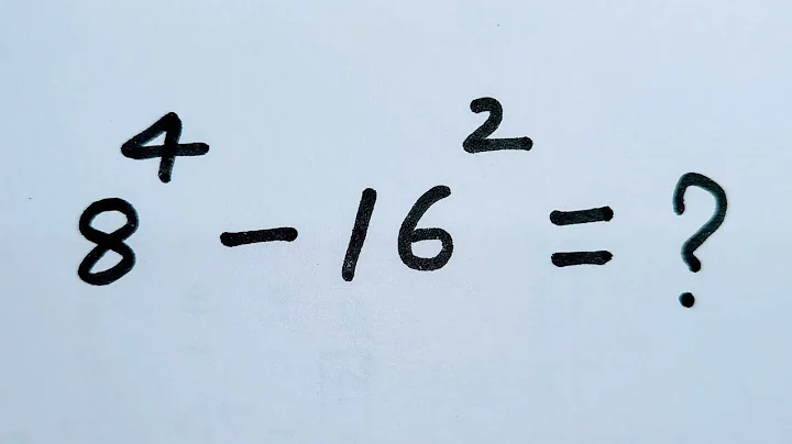8⁴ - 16² = ? | Simplify without using a calculator | Nice Exponent Math Simplification Problem