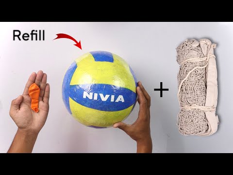 DIY Volleyball game from balloon full setup