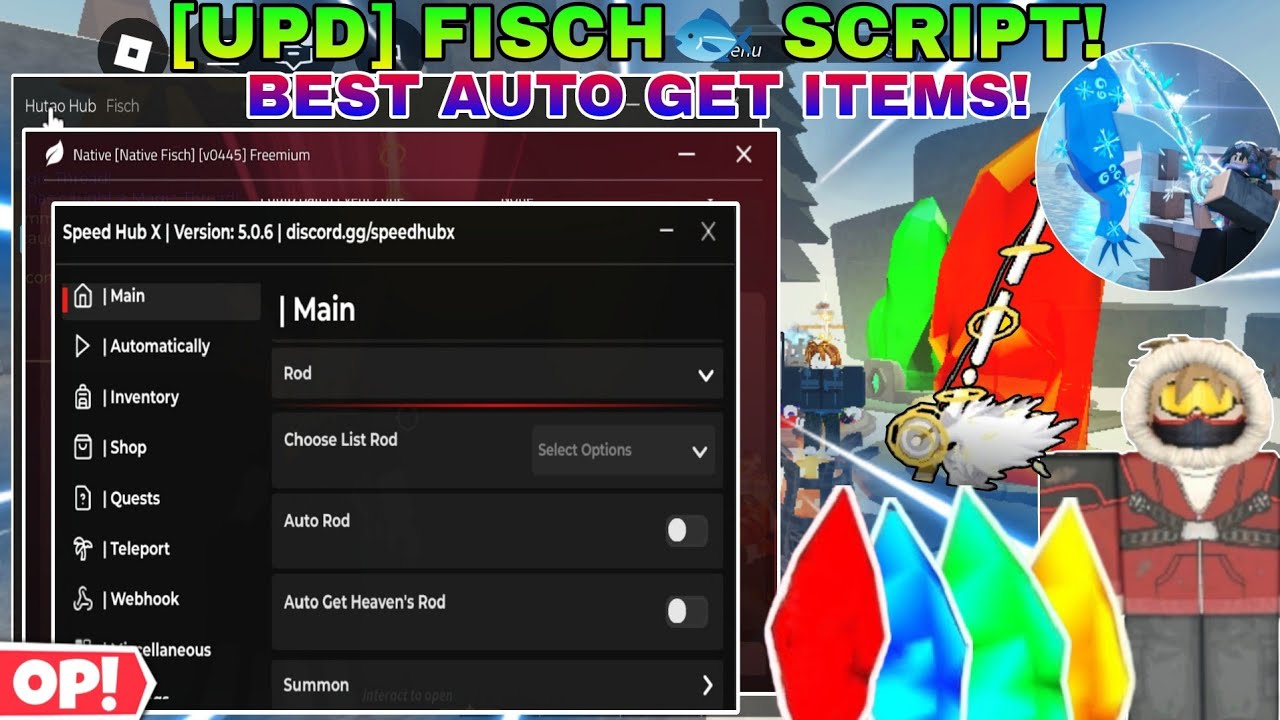 [Upd] Fisch 3 Scripts Best AUTO Get Crystals🔥, Get Heaven's Rod ...