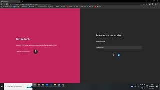 Sistema de Busca usando API do Github - HTML, CSS e JS