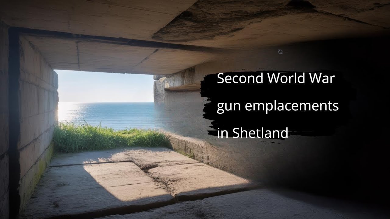 Exploring Second World War gun emplacements in Lerwick, Shetland