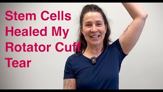 Testimonial  - Rotator Cuff Tear Healed with Stem Cells Net Worth