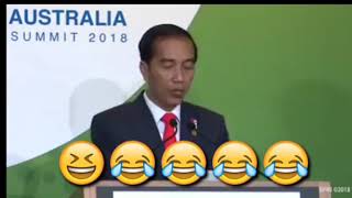 Bapak presiden jokowi sewaktu pidato di madura