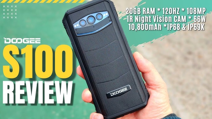 Doogee S100 Pro Rugged Phone Power Bank, 12GB+256GB, Camping Light