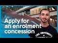 How to apply for an enrolment concession