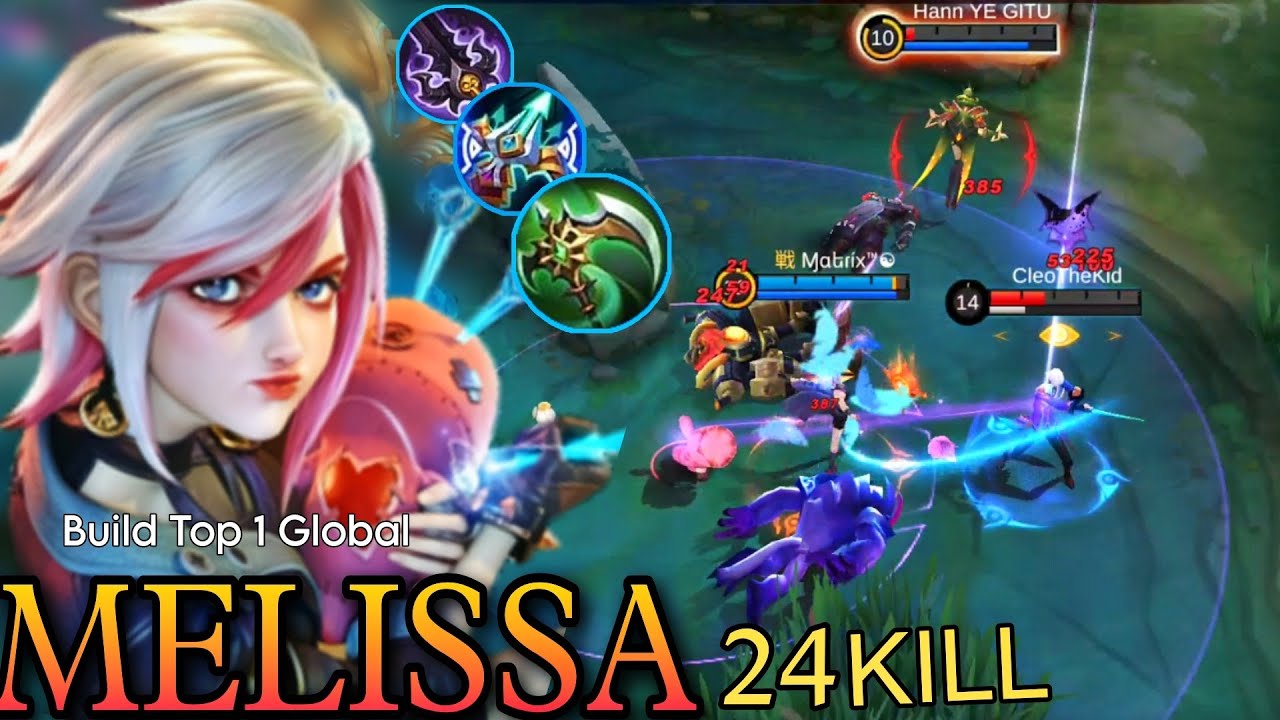 Melissa Attack Speed Build SideLane| Melissa Best Build 2023 | Mobile Legends