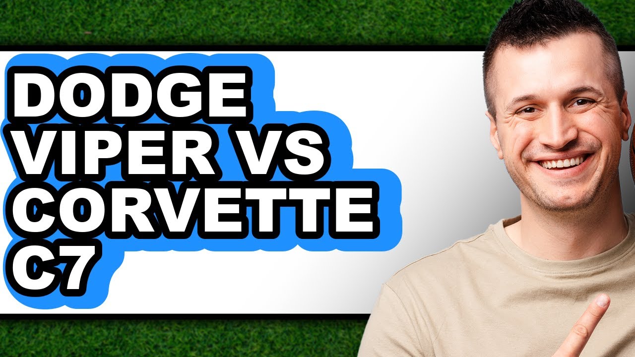 Dodge Viper vs Corvette C7 - Full Comparison