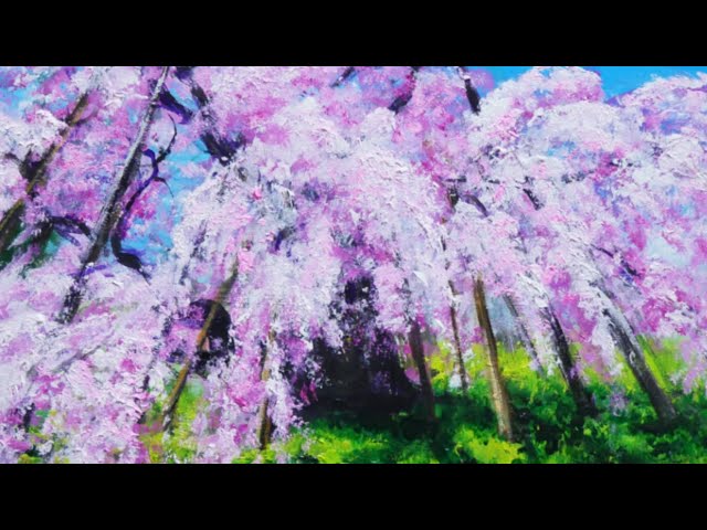 油絵】【桜の大木】 #油絵 #手書き #アート #絵画販売 #絵画 #絵 #油彩