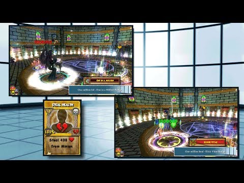 Wizard101 Steal Health: Elixir Vitae and One in a Million Testing - YouTube