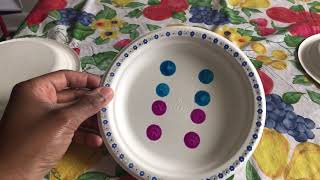 Dot Plates! Learning to subitize!