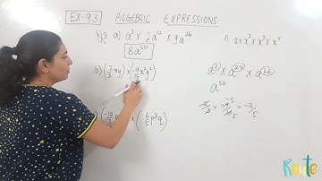 How to multiply algebraic expressions ll Class 8 ll Chapter 9 ll Exercise 9.3 ll Question 3