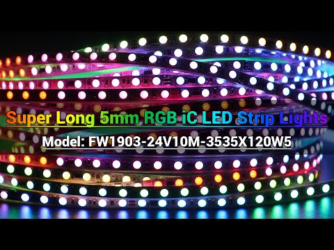SuperLightingLED New Product: Super Long 5mm Slim RGBIC LED Strip Lights