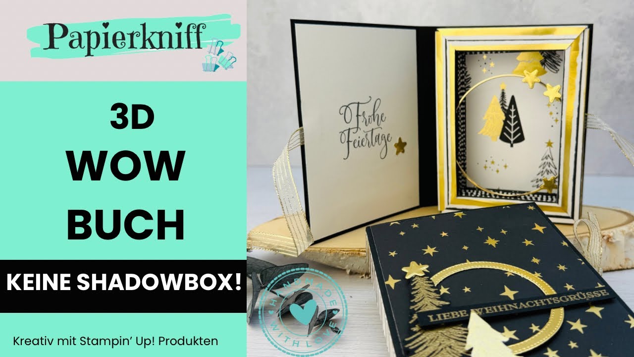 3D Weihnachtsbuch mit WOW-Effekt – keine normale Shadowbox! ✨