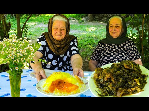 Nənə SƏBZİ QOVURMALI PLOV bişirdi