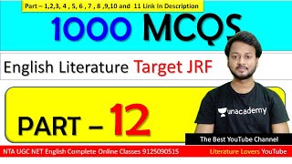 UGC NET English 1000 MCQs In English Literature Part - 13