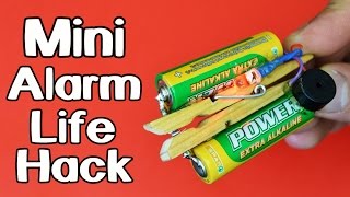 Clothespin Trip Wire Alarm - Life Hack!
