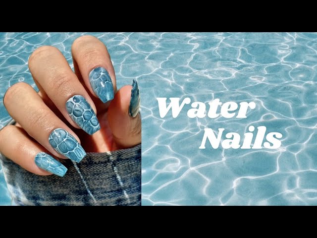 Water Marble Nail Art - MyThirtySpot