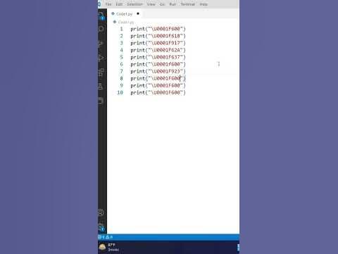 Draw Emojis Using Python 😊😉😘🥰😍 | THE CODING GUIDE - YouTube