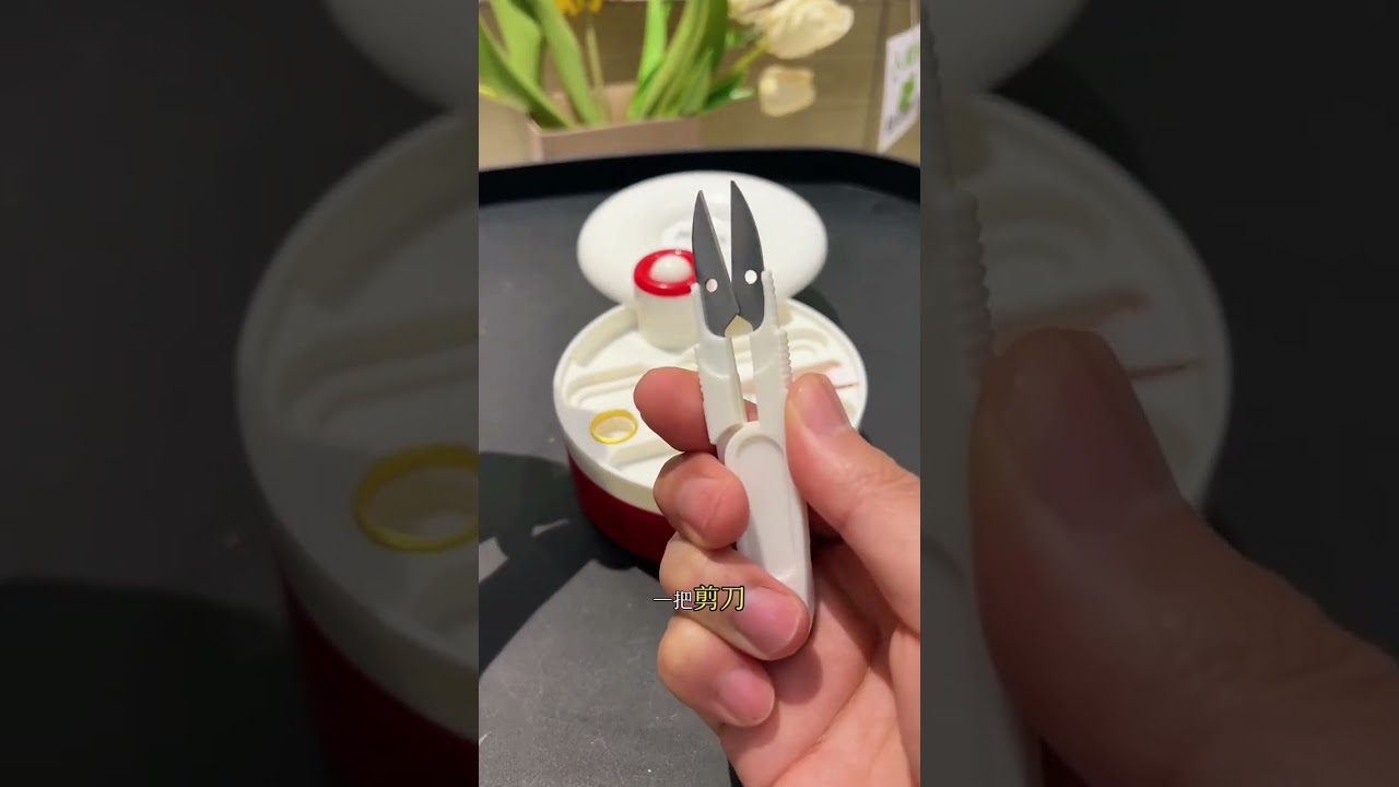 This magnetic rotating sewing box is such a high-tech design! The needles and thread are 