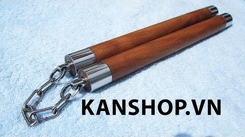 côn nhị khúc | gỗ Căm xe khớp xoay inox | Kanshop.vn | 0937008446, #nunchaku, #kanshop