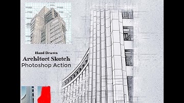 Hand Drawn Architect Sketch Photoshop Action