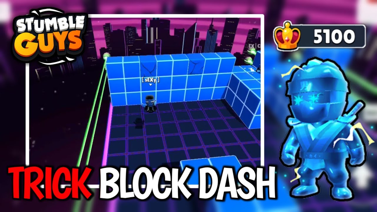 COMO JUGAR BLOCK DASH INFINITO en CELULAR STUMBLE GUYS 