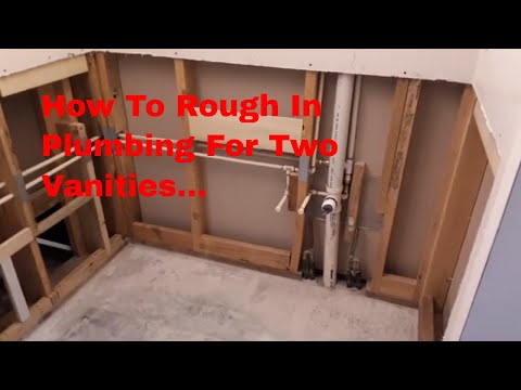 DIY / How to rough in plumbing for two vanities (part 1)...