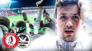 FAN TROUBLE & ELECTRIC ATMOSPHERE!! - BRISTOL CITY vs SWANSEA (0-1)