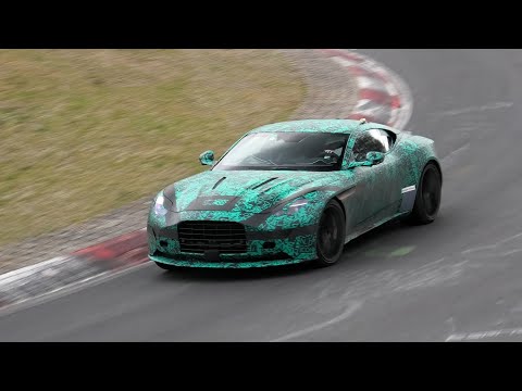 Aston Martin DB12 Spied testing on the Nurburgring.