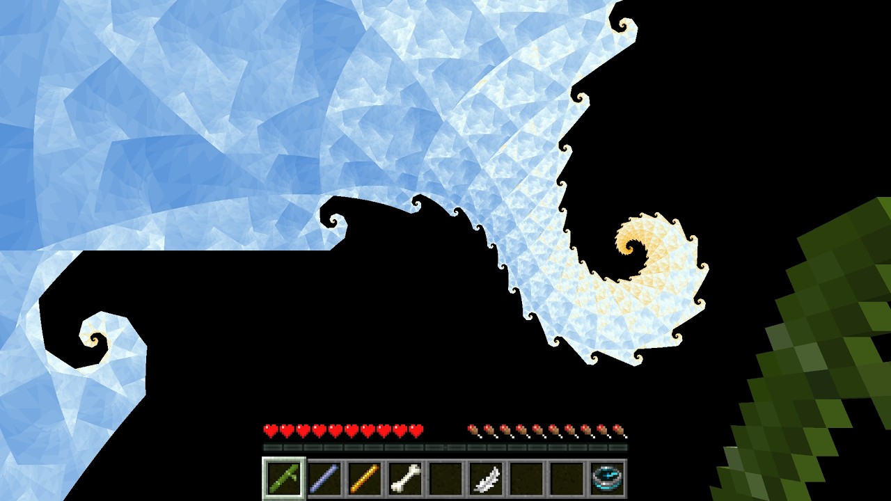 6D Мандельброт в ванильном Minecraft