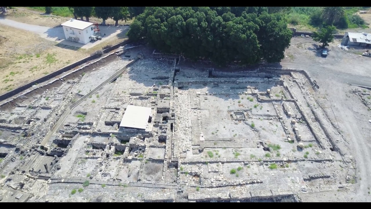Magdala - Byzantine monastery - Aerial view (BibleWalks.com)