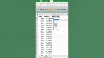 Finding Week Numbers for Dates in Excel
