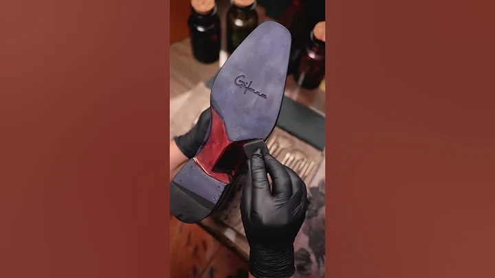 GIFENNSE SHOES | The coloring process of Purple loafers #shoes #leathershoes #dressshoes L