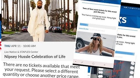 Nipsey Hussle celebration of life sold out before it even officially started full video here