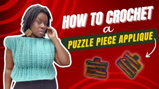 Puzzle Piece Applique (Autism Awareness) CROCHET PATTERN/ TUTORIAL screenshot 5