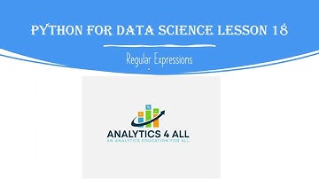 Python for Data Science Lesson 18: Regular Expressions