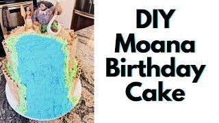 Do It Yourself Moana Birthday Cake | DIY Disney Cake | Entirely Kristen