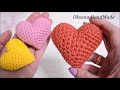 Маленькое сердце крючком. МАСТЕР КЛАСС И СХЕМА. Heart crochet