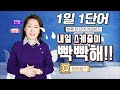 1일 1단어 -내일 스케줄이 빡빡해!! 영어로?? - 영어회화/영어공부/영어표현