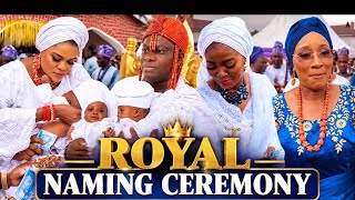 Inside Ooni Ogunwusi Olori Mariams Grand Royal Naming Ceremony For Their Prince At The Palace