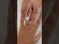 Lab Grown Diamond Halo Ring in India 💎 | White Gold Engagement Ring | Prachha Jewels
