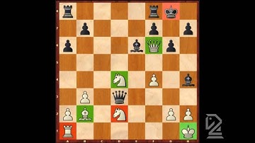 Chess tactic lesson: Discovered Attack for an easy level