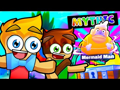Unlocking MYTHIC Mermaid Man in SpongeBob Tower Defense! (Roblox)