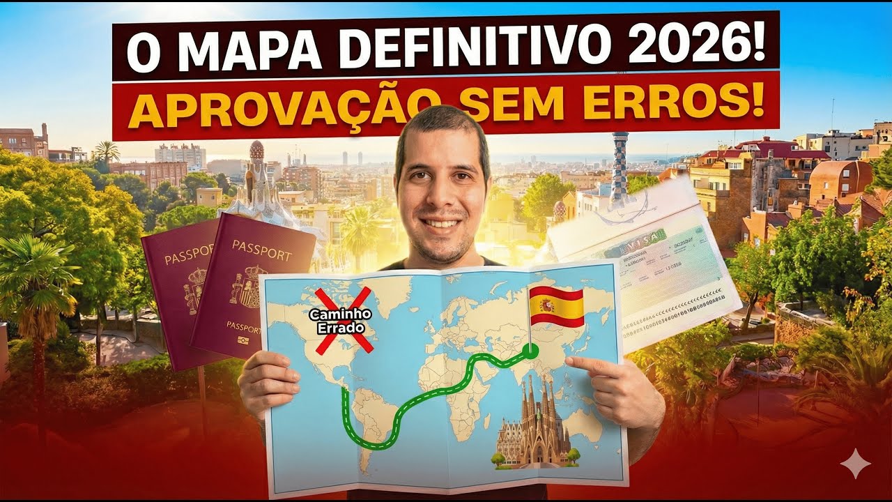 COMO morar na Espanha LEGALMENTE em 2026: O único mapa para NÃO JOGAR DINHEIRO FORA e SER APROVADO!
